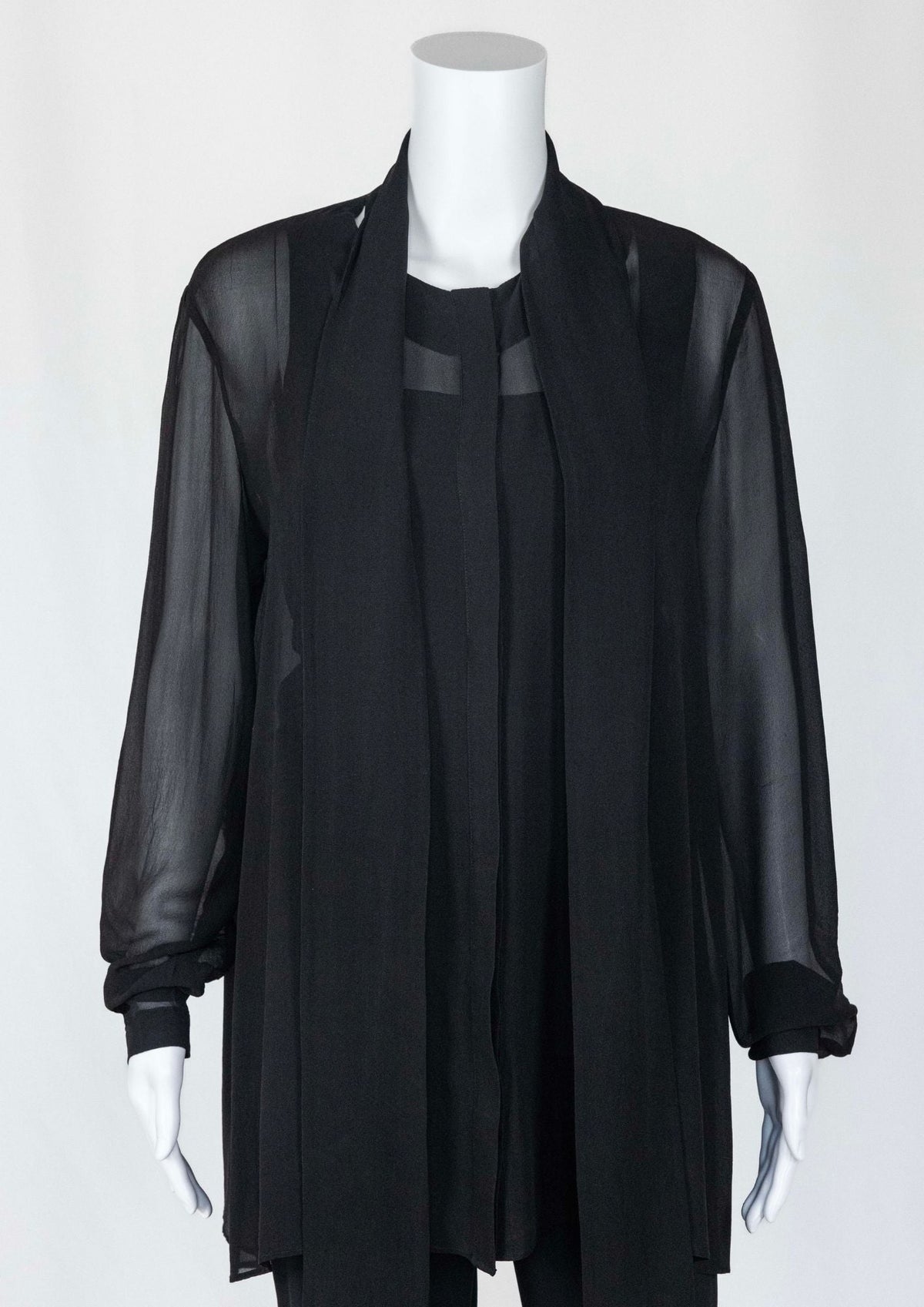Joseph Black Sheer Top - Reloved - Timeless Styles