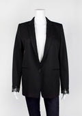 Kooples Black Blazer with Lace Trim - Reloved - Timeless Styles