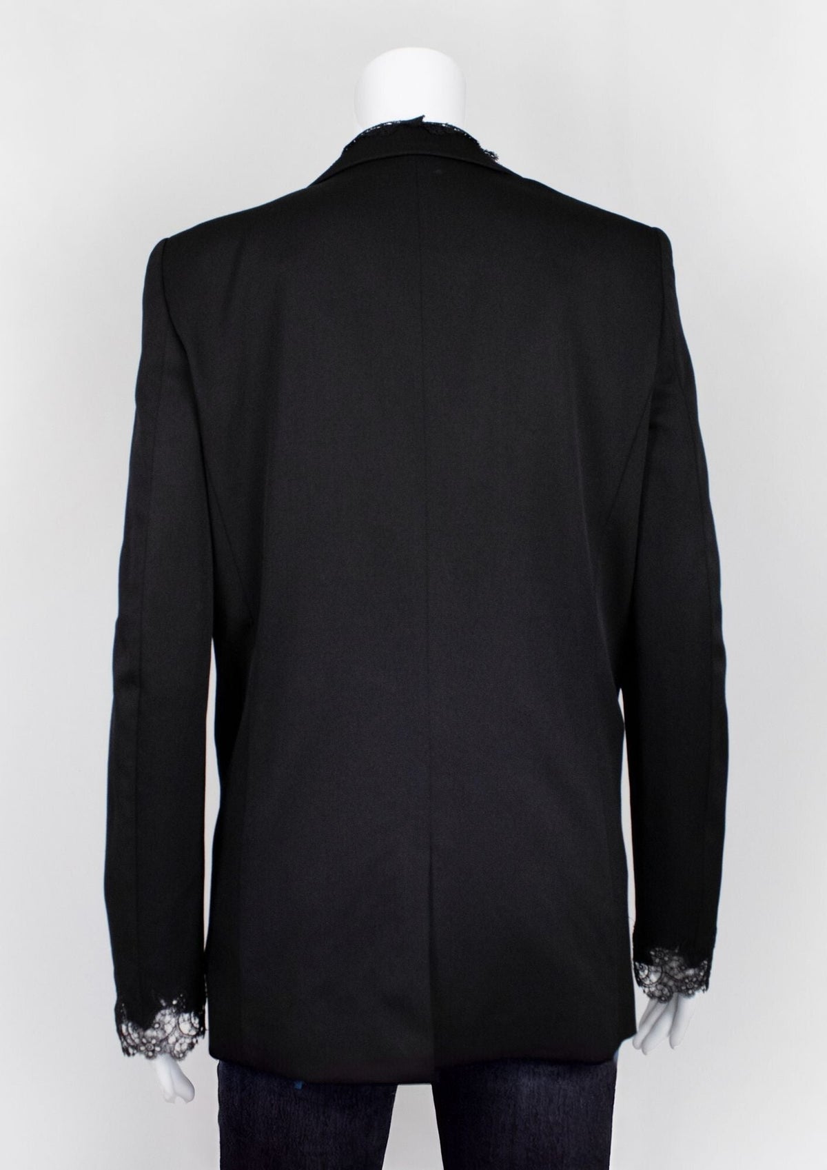 Kooples Black Blazer with Lace Trim - Reloved - Timeless Styles
