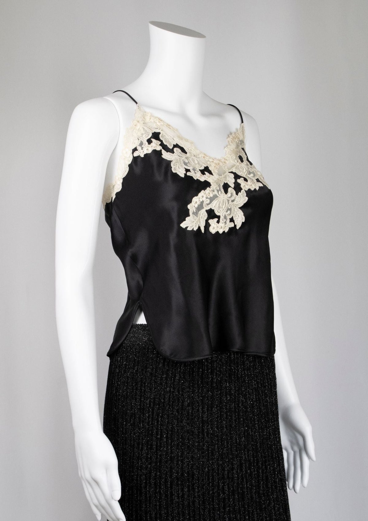 La Perla Black Slip Top - Reloved - Timeless Styles