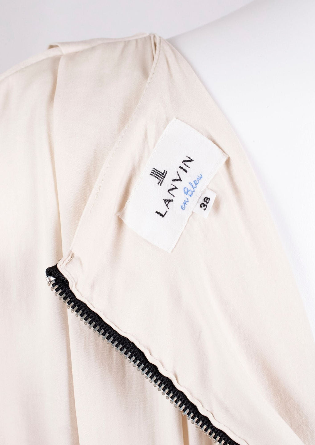 Lanvin En Bleu Two - Tone Draped Dress - Reloved - Timeless Styles