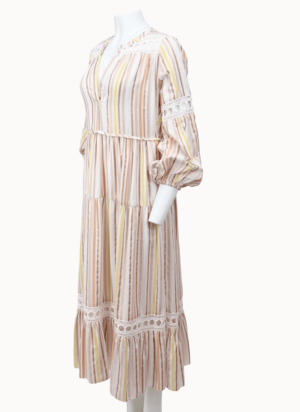 Lemlem Multicoloured Midi Dress - Reloved - Evening and Occasion Wear