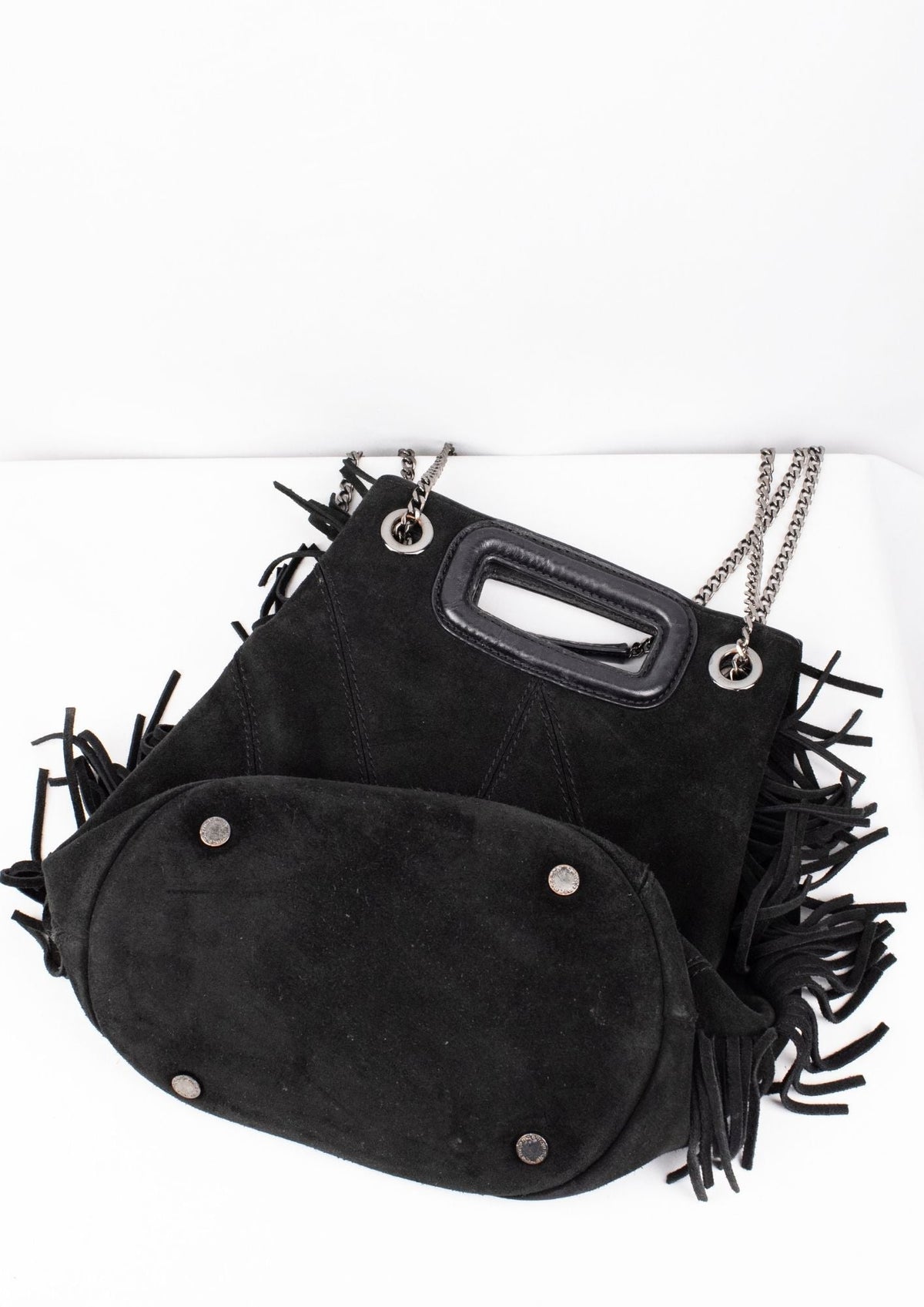 Maje Black Fringe Bag - Reloved - Timeless Styles