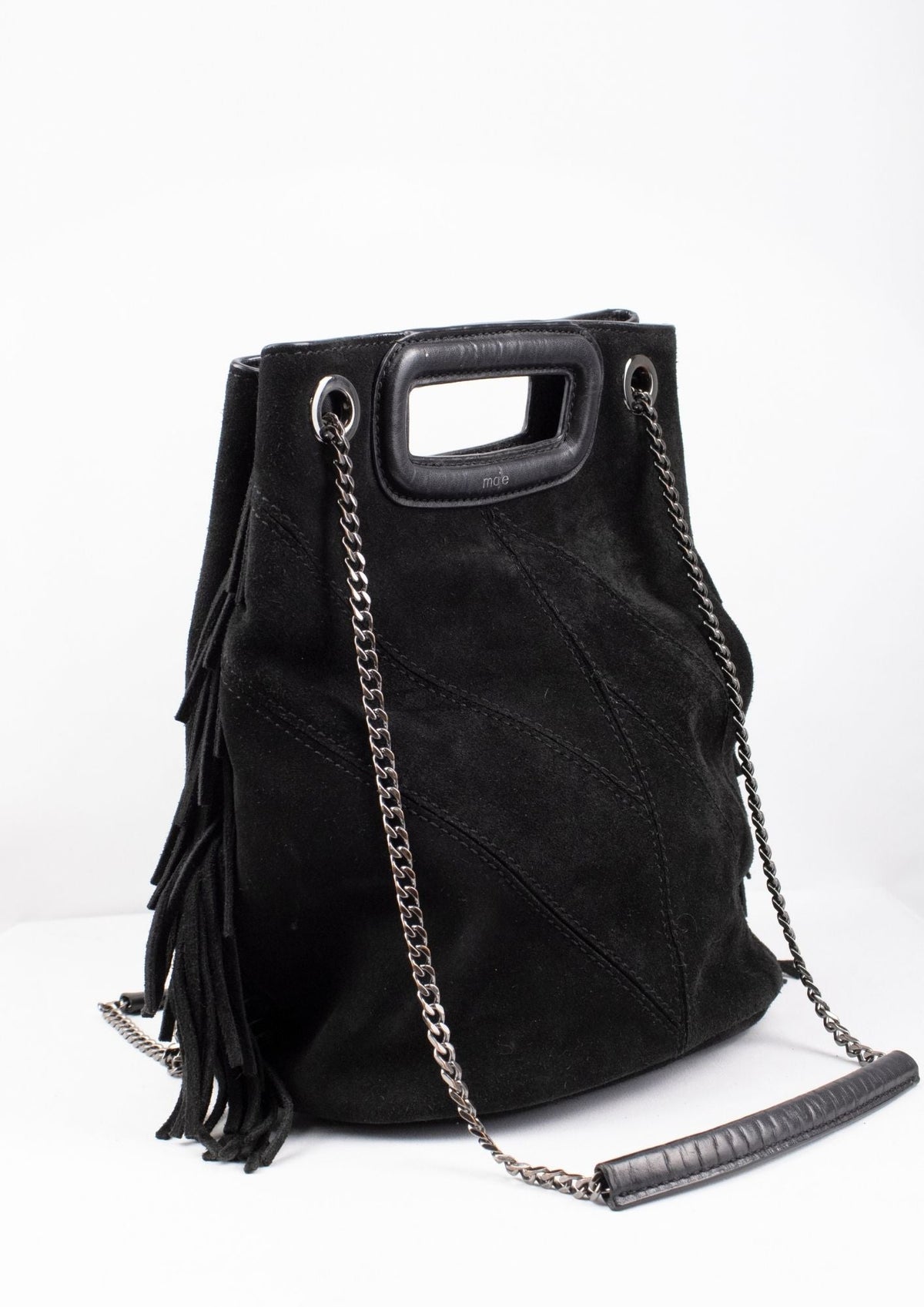 Maje Black Fringe Bag - Reloved - Timeless Styles