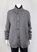 Malo Grey Button - Up Jumper - Reloved - Timeless Styles
