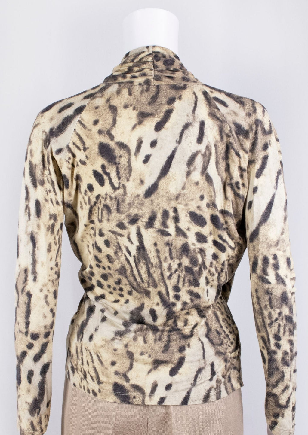 Max Mara Animal Print Draped Top - Reloved - Timeless Styles