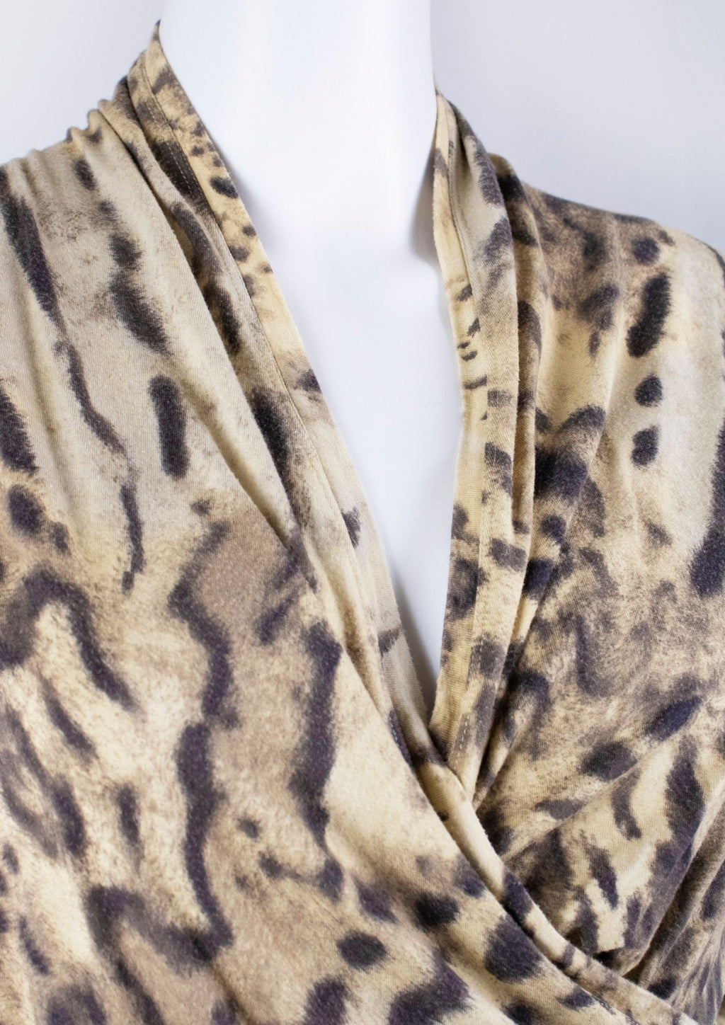 Max Mara Animal Print Draped Top - Reloved - Timeless Styles