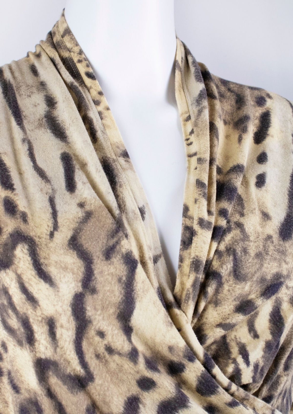 Max Mara Animal Print Draped Top - Reloved - Timeless Styles