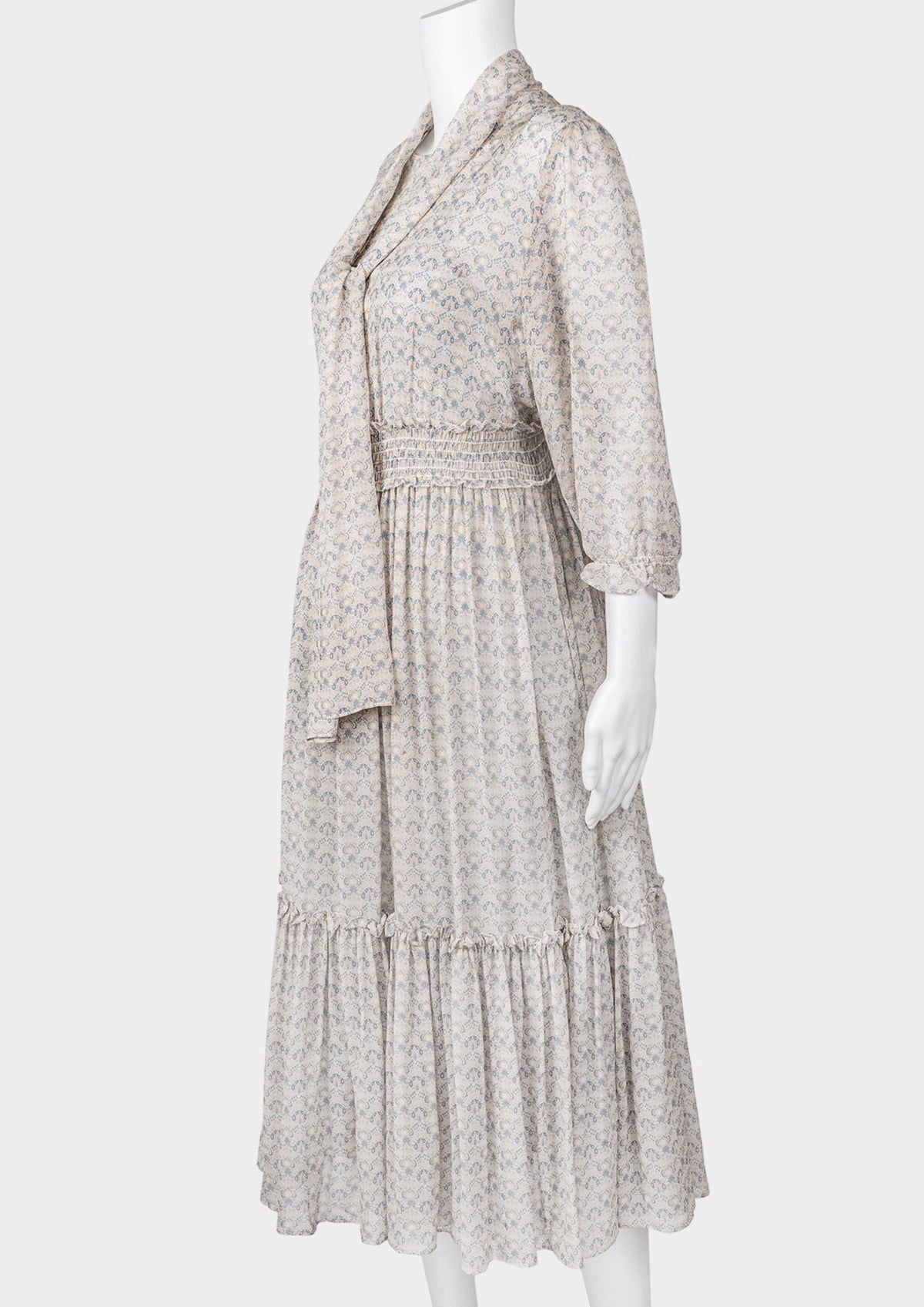 Piazza Castello Printed Silk Dress - Reloved - Timeless Styles