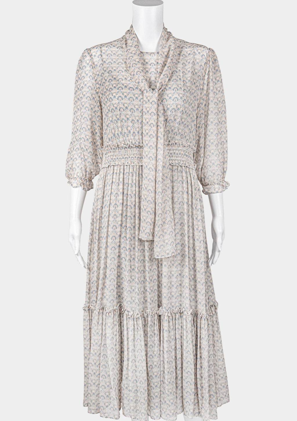 Piazza Castello Printed Silk Dress - Reloved - Timeless Styles