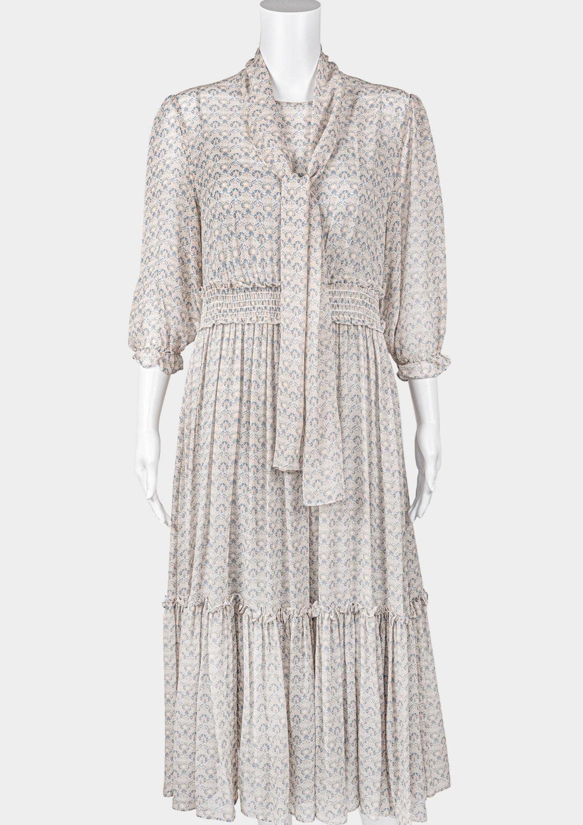 Piazza Castello Printed Silk Dress - Reloved - Timeless Styles