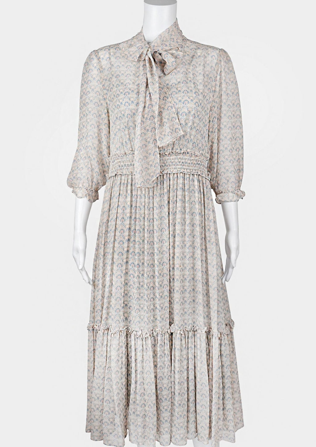 Piazza Castello Printed Silk Dress - Reloved - Timeless Styles