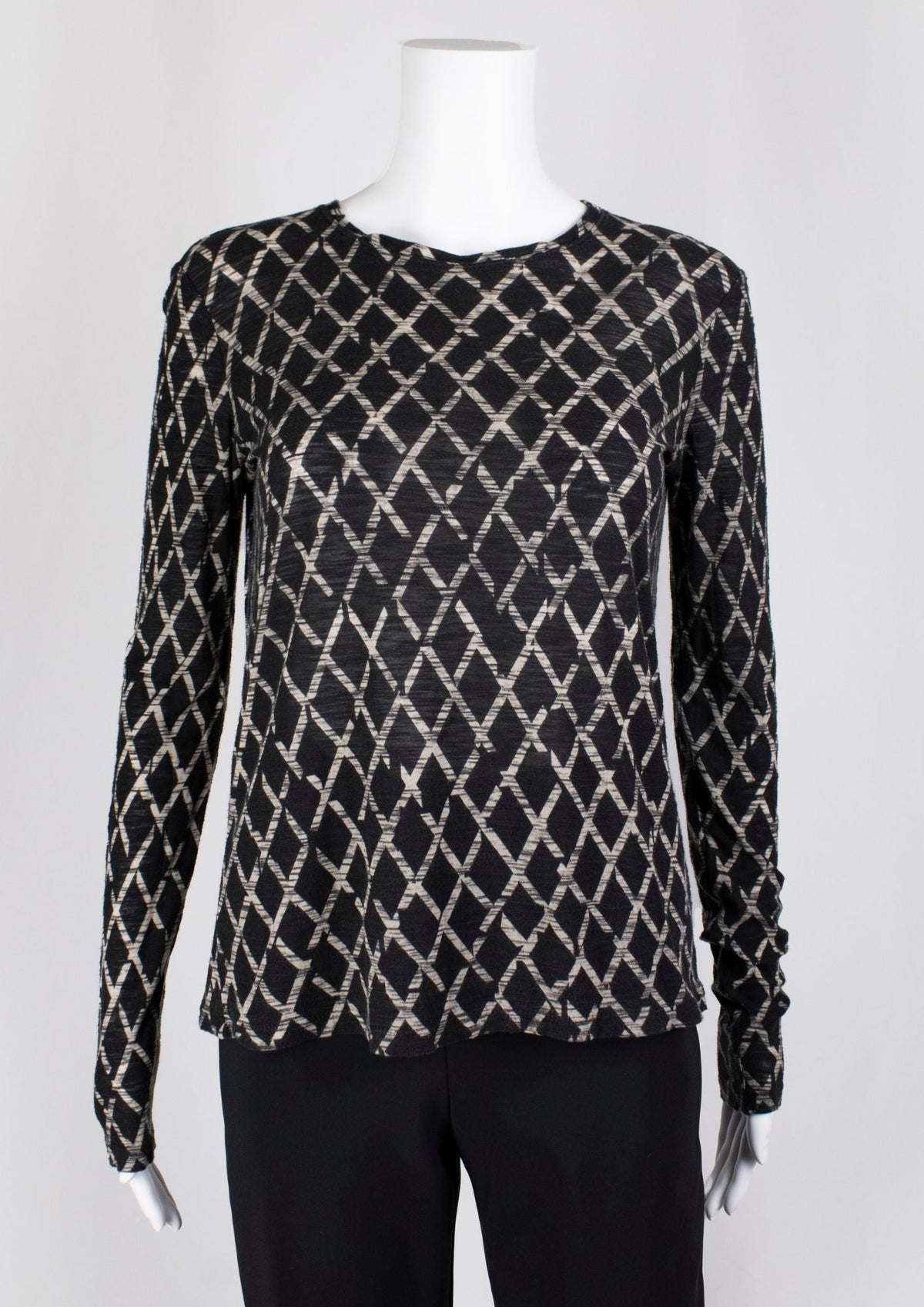 Proenza Schouler Black and White Geometric Top - Reloved - Timeless Styles