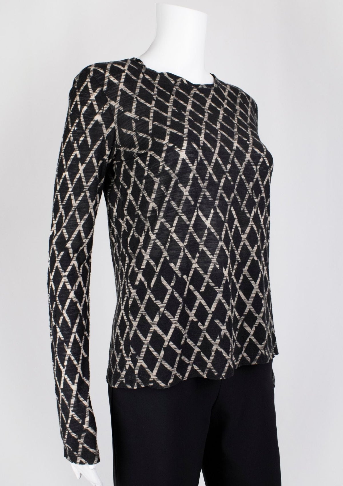 Proenza Schouler Black and White Geometric Top - Reloved - Timeless Styles