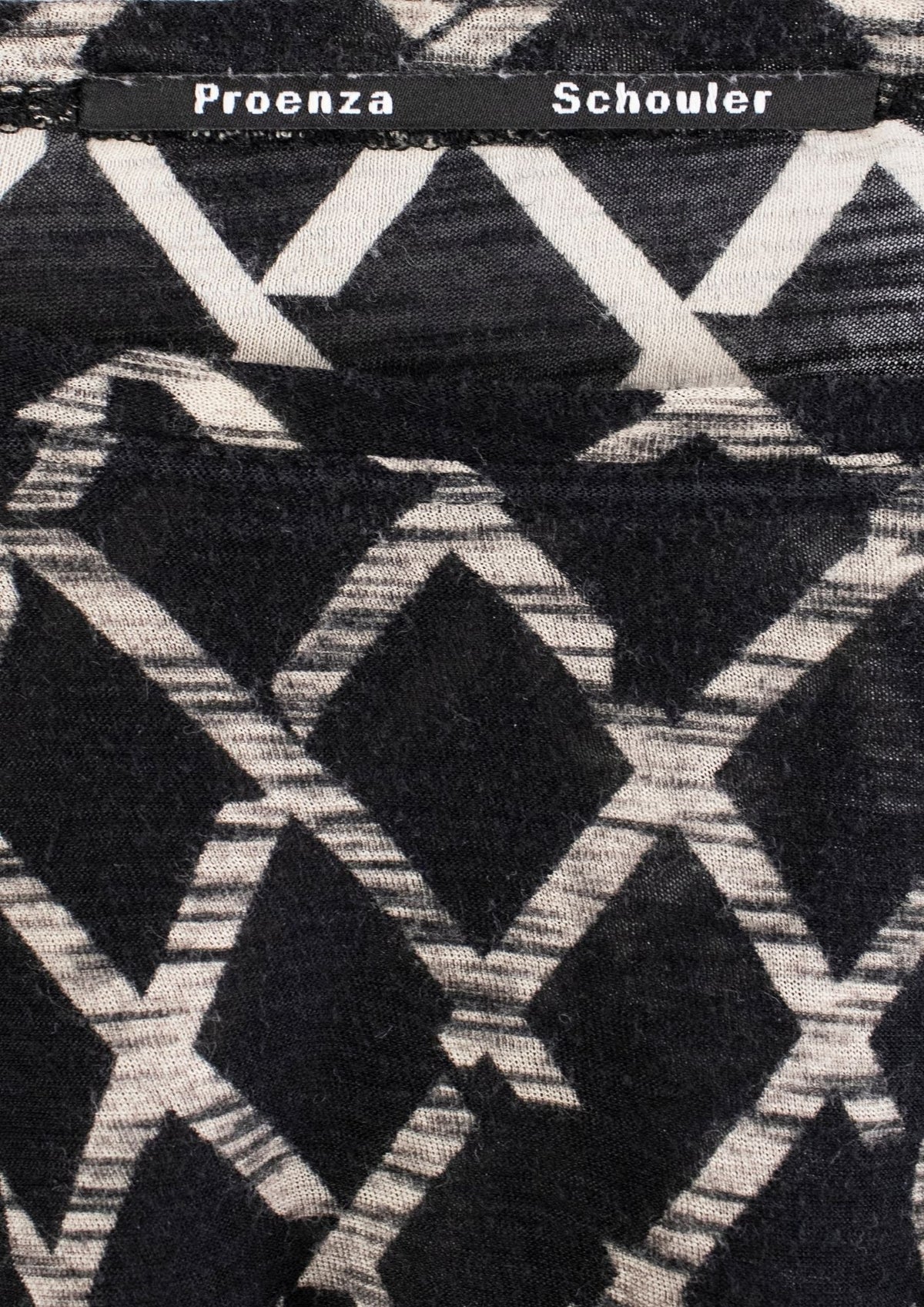Proenza Schouler Black and White Geometric Top - Reloved - Timeless Styles