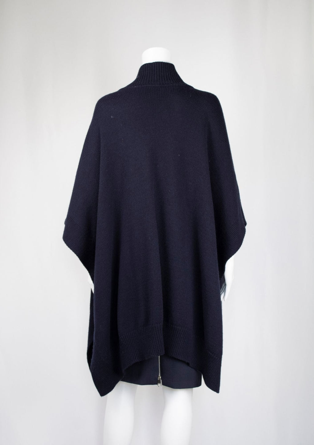 Regina Navy Cape with Fur Detail - Reloved - Timeless Styles