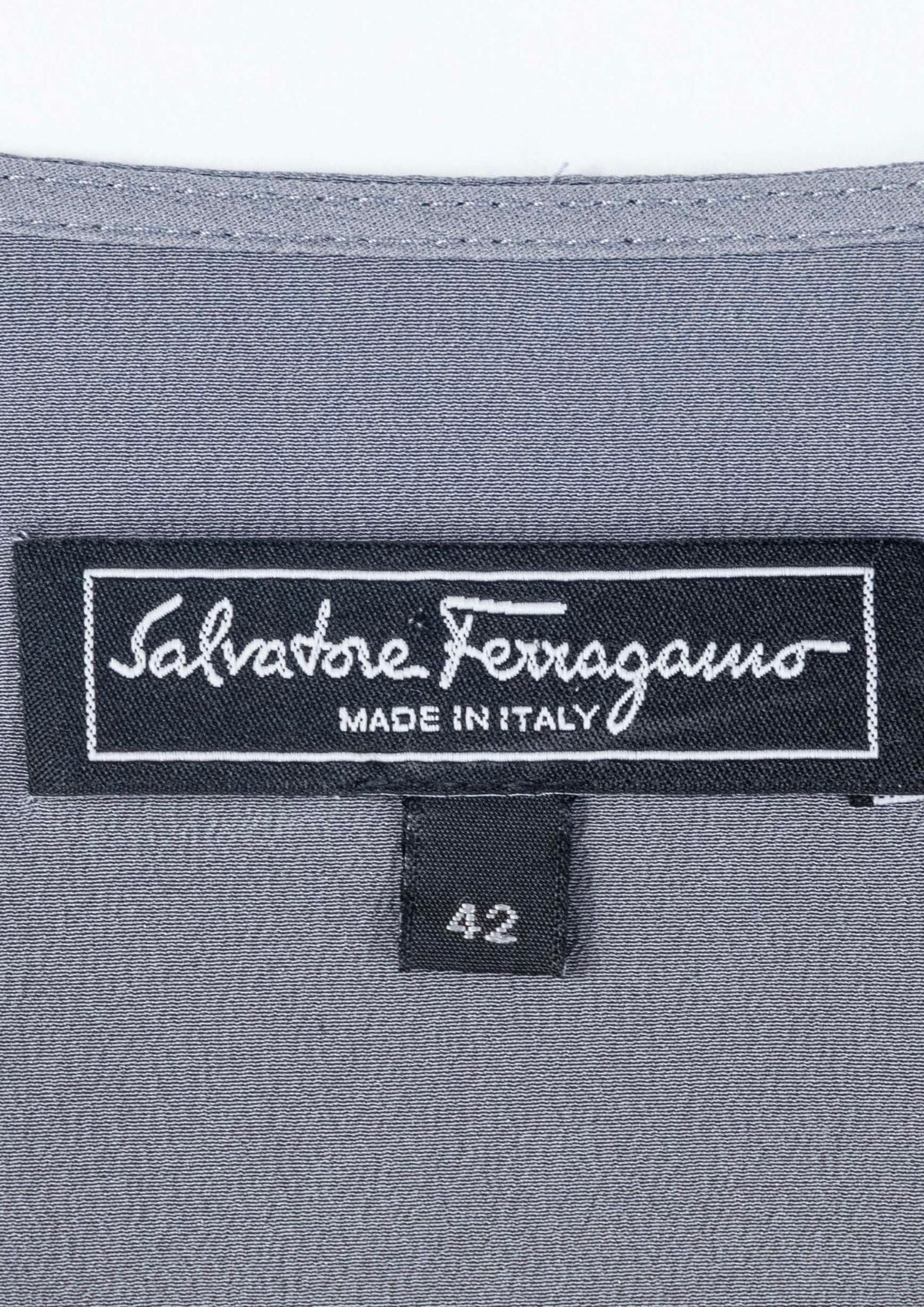 Salvatore Ferragamo Grey Top - Reloved - Timeless Styles