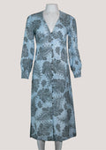 Sandro Paris Blue & Black Paisley Print Dress - Reloved - Timeless Styles