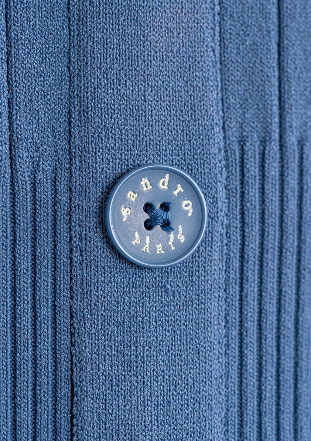 Sandro Paris Buttoned Blue Dress - Reloved - Timeless Styles