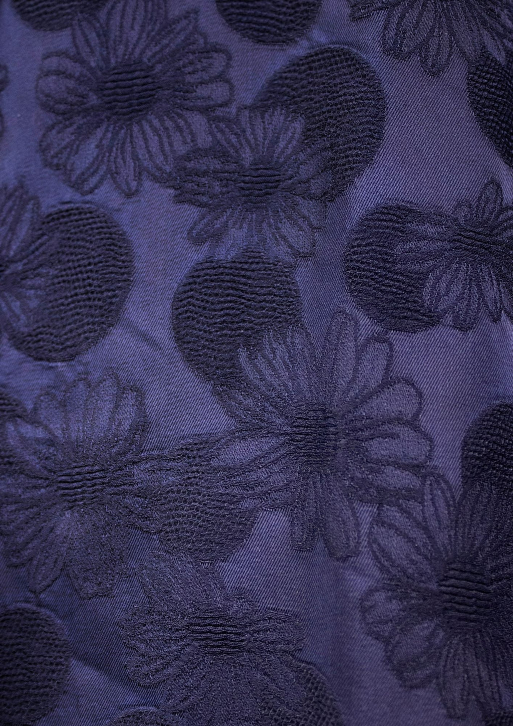 Sandro Paris Navy Jacquard Ruffle Dress - Reloved - Timeless Styles