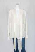 Sportsmax Off-White Silk Top - Reloved - Evening and Occasion Wear