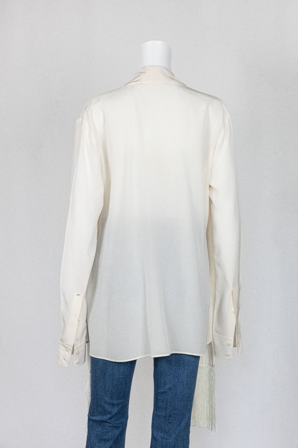 Sportsmax Off-White Silk Top - Reloved - Evening and Occasion Wear