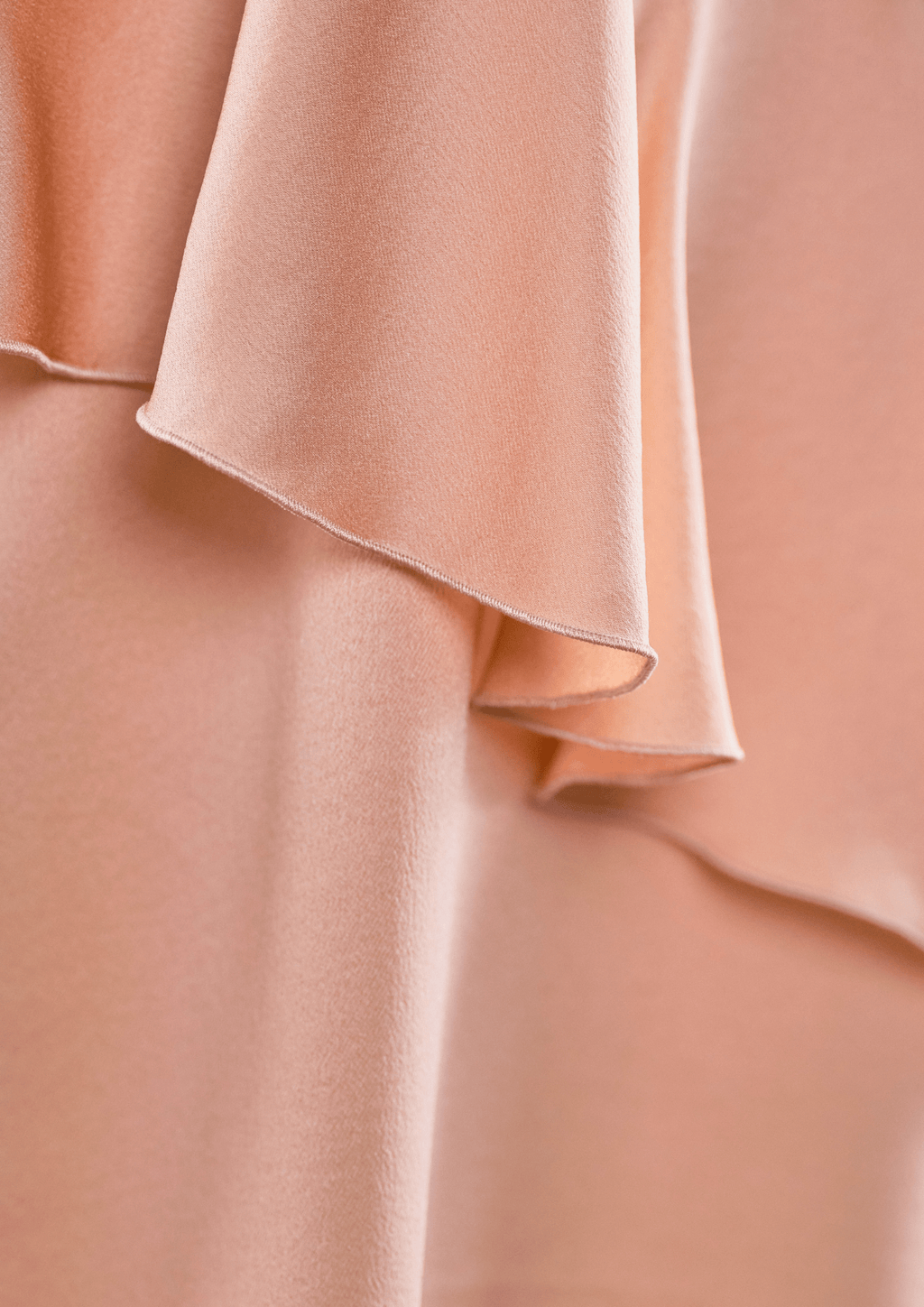 Stella McCartney Peach Silk Asymmetrical Dress - Reloved - Timeless Styles