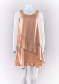 Stella McCartney Peach Silk Asymmetrical Dress - Reloved - Timeless Styles
