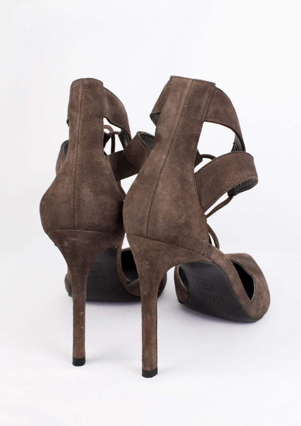 Stuart Weitzman Lace - Up Heels - Reloved - Timeless Styles