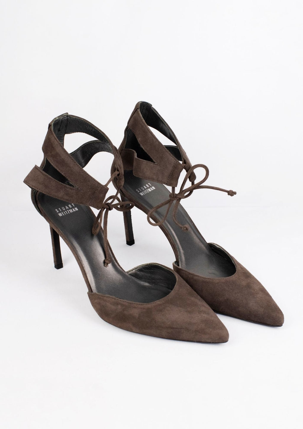 Stuart Weitzman Lace - Up Heels - Reloved - Timeless Styles