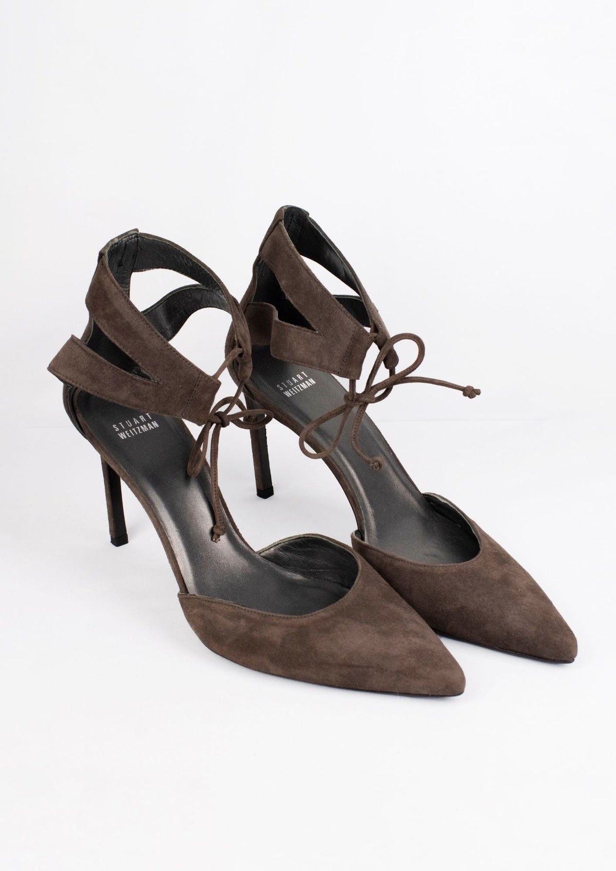 Stuart Weitzman Lace - Up Heels - Reloved - Timeless Styles