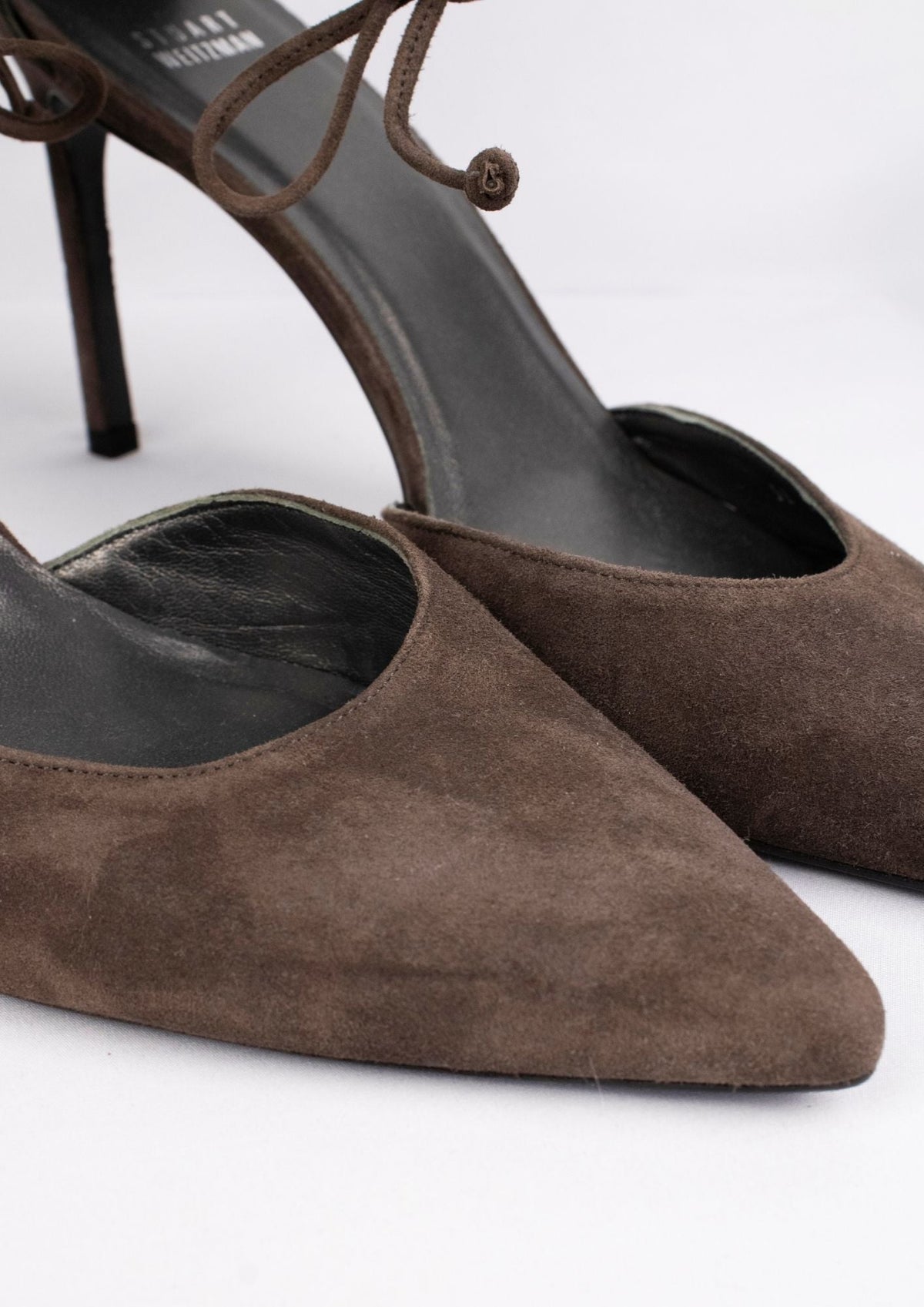 Stuart Weitzman Lace - Up Heels - Reloved - Timeless Styles