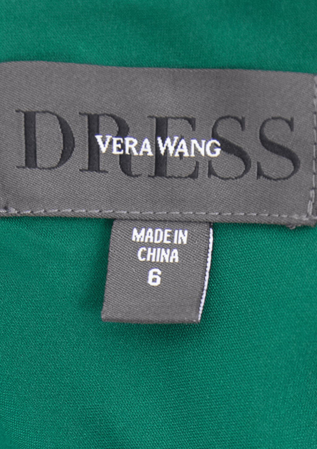 Vera Wang Deep Emerald Green Ruched Gown - Reloved - Timeless Styles