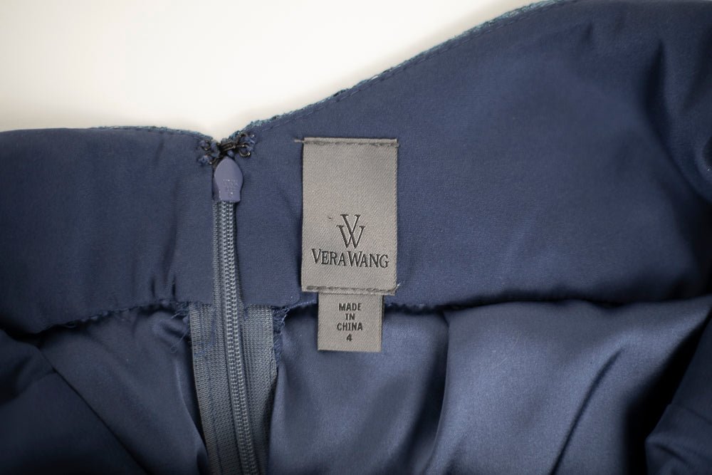 Vera Wang Lace Blue Bodice Gown - Reloved - Timeless Styles