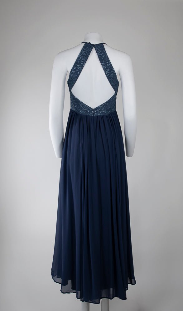 Vera Wang Lace Blue Bodice Gown - Reloved - Timeless Styles