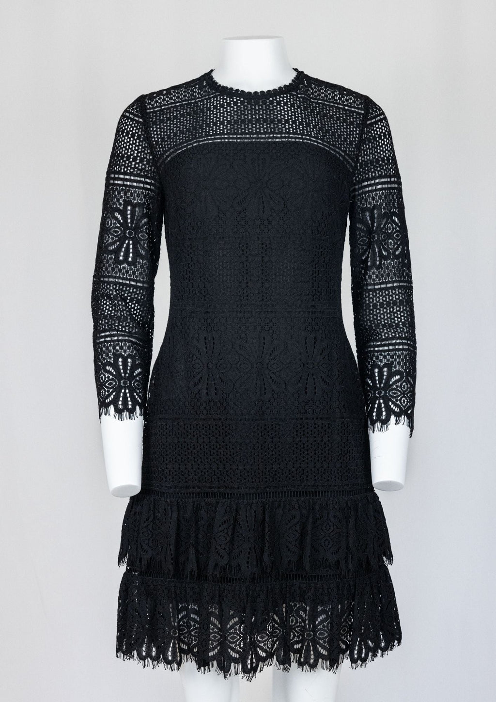 Whistles Black Lace Dress - Reloved - Timeless Styles