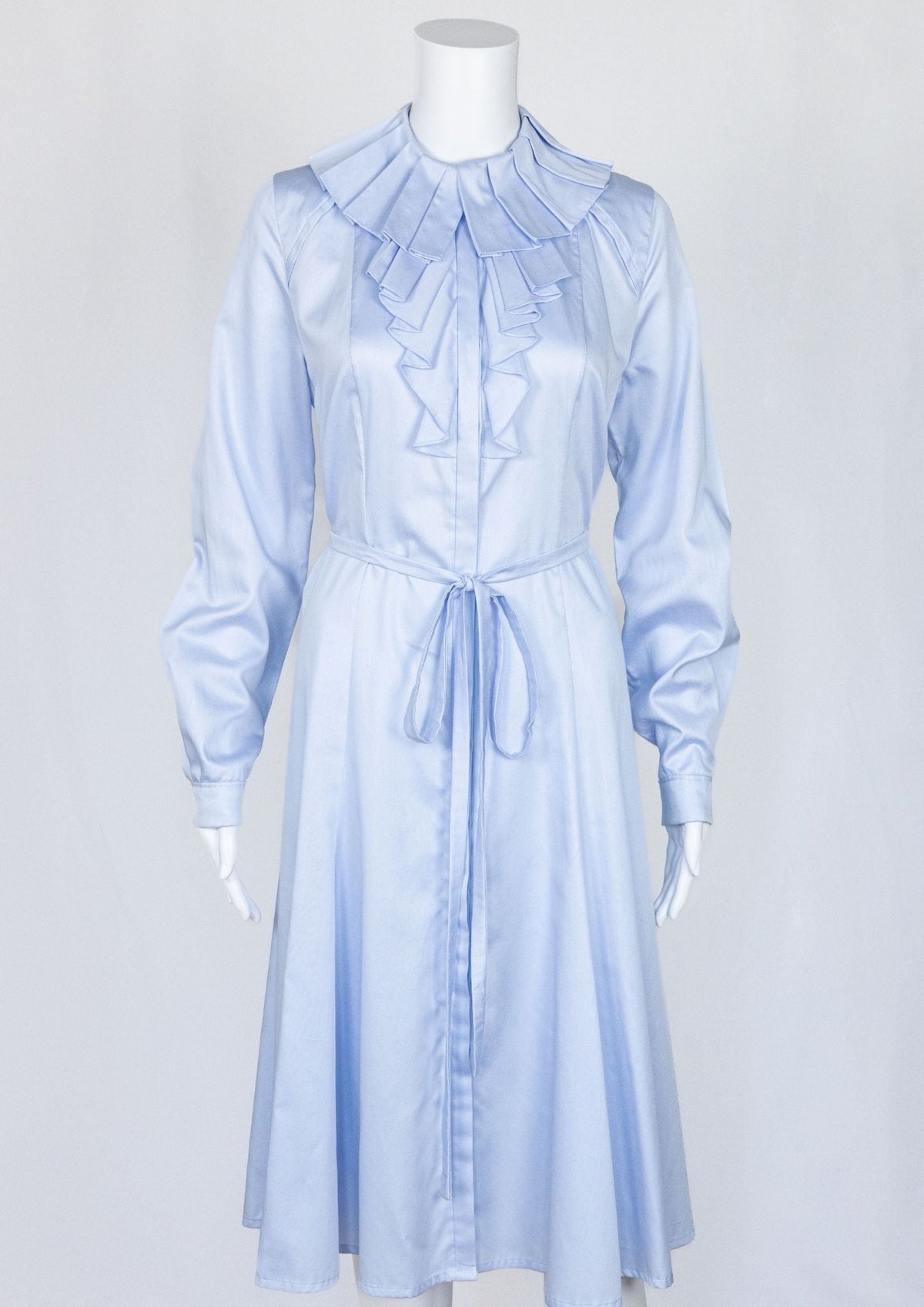YDE Ruffled Pastel Blue Dress - Reloved - Timeless Styles
